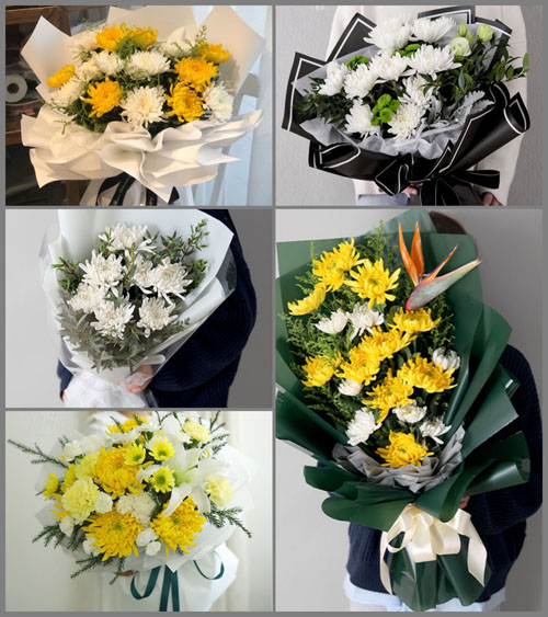 贵州毕节市黔西县沙井乡金寨村白事花束代送